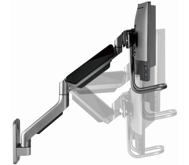 Gembird Laikiklis Adjustable wall 2-display mounting arm 17-32inch iki 8kg