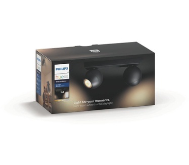 Philips Hue Buckram Spotlamp Zwart (2-spot)