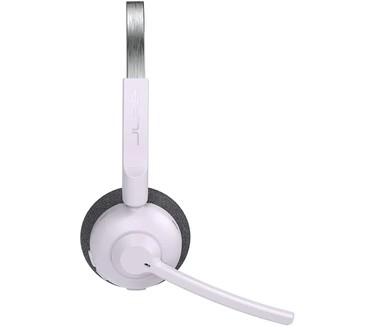 JLab Go Work Pop draadloze koptelefoon met microfoon - 50+ speeltijd Bluetooth koptelefoon voor PC, meervoudige verbinding met computer en mobiel - draadloze laptop koptelefoon met microfoon, lila