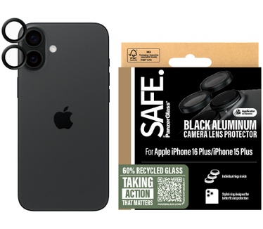 PanzerGlass SAFE by PG Cam Blk iPhone 16 6.1/6.7