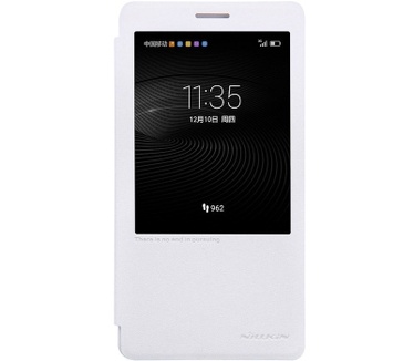 Nillkin New Sparkle S-View BookCase voor Huawei Mate 8 - Wit