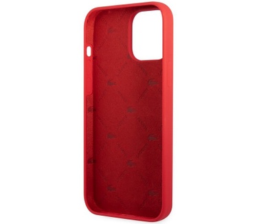 Lacoste Silicone Back Case - Apple iPhone 13 Pro (6.1") - Rood Rood