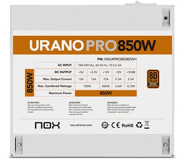 Nox PRO White 850W Bronze