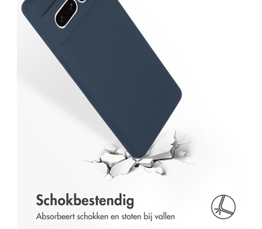 Accezz Liquid Silicone Backcover Google Pixel 7 Pro - Donkerblauw
