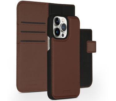 Accezz Premium Leather 2 in 1 Wallet Bookcase iPhone 14 Pro Max - Bruin