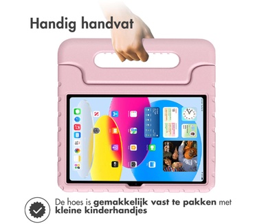 Accezz Kidsproof Backcover met handvat iPad 10.9 (2022) - Lichtroze