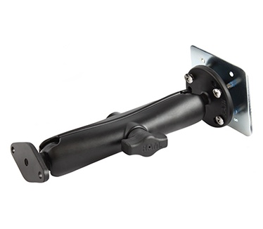 RAM Mount Double Ball Drill-Down Mount with Diamond Plate & Backer Plate