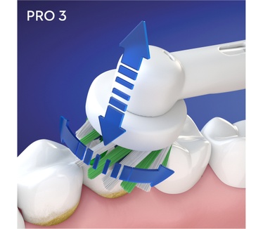 Oral-B Oral-B Pro 3 - 3700 - Blauwe Elektrische Tandenborstel Ontworpen Door Braun
