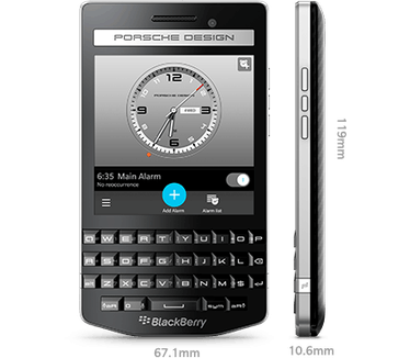 BlackBerry P 9983 Porsche Design Zwart