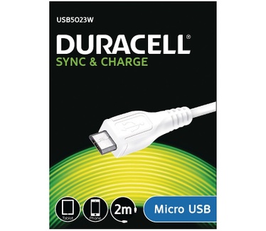 Duracell 2m USB - microUSB