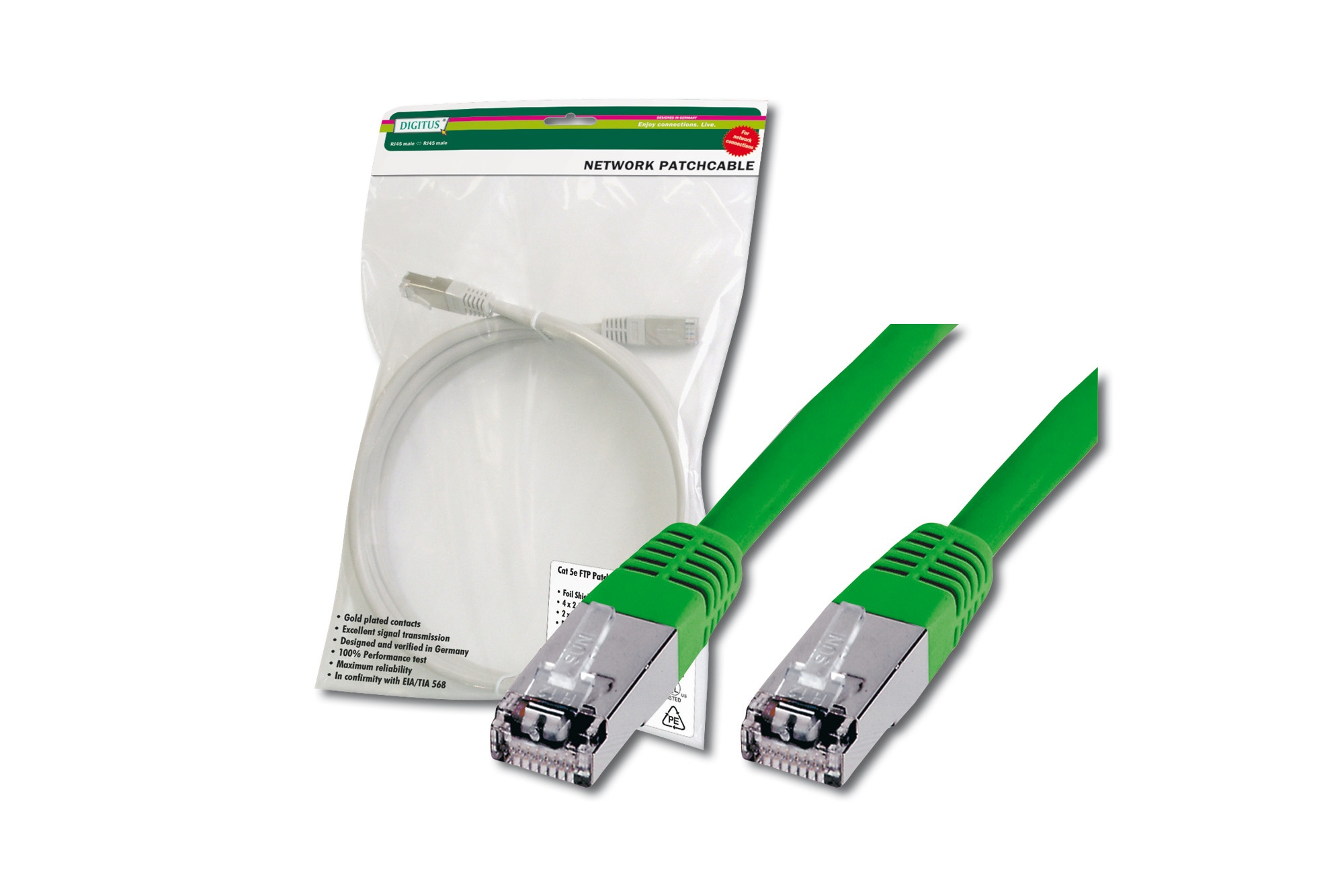 Digitus Patch Cable SFTP CAT5E 2M Groen Groen Kopen Prijzen 