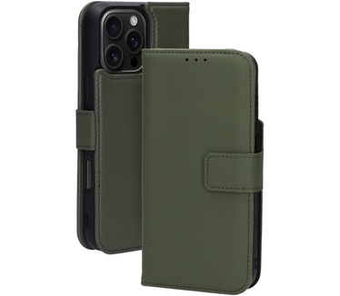 Mobiparts Leather 2 in 1 Wallet Case Apple iPhone 16 Pro Max Green
