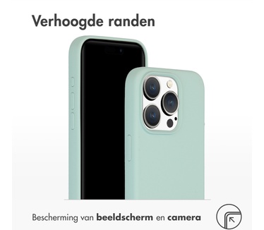 Accezz Liquid Silicone Backcover iPhone 15 Pro - Sky Blue