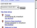 Google Local zoekresultaten dichtbij locatie