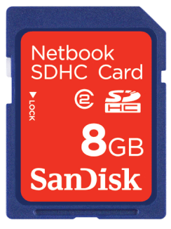 Sandisk Netbook SDHC 8GB Class 2