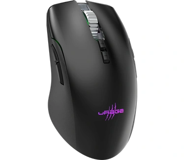 uRage Reaper 610 draadloze gamingmuis (9 programmeerbare toetsen, optische sensor 16.000 dpi, RGB, clics gaming TTC-Golden, 48 uur batterijduur, USB-C) zwart