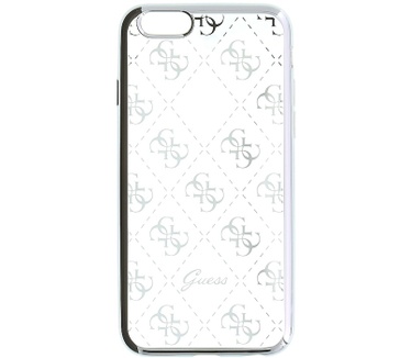 Guess 4G Folio TPU BackCover voor Apple iPhone 5/5S/SE - Zilver Zilver