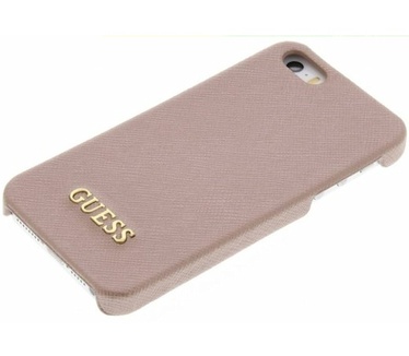 Guess Saffiano PU Leather HardCase - Apple iPhone 5/5S/SE - Pink Roze