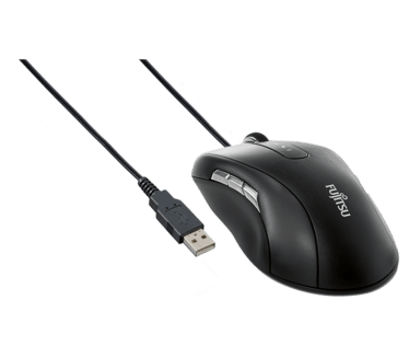 Fujitsu Blue Led Mouse M960 - Black (S26381-K470-L100)