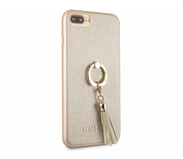 Guess Originele Saffiano Ring Back Cover Hoesje voor de Apple iPhone 7 Plus / 8 Plus - Goud (iPhone 7 Plus / 8 Plus) Goud