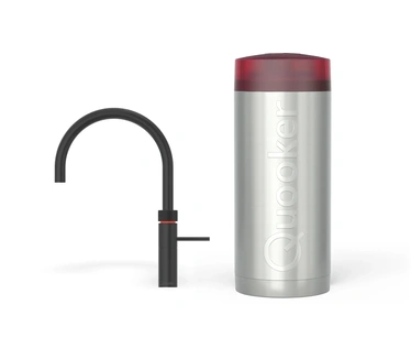 Quooker Fusion Round Zwart incl. COMBI reservoir