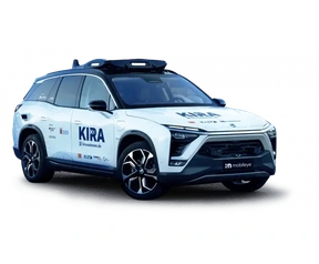 Zelfrijdende KIRA-taxi van Deutsche Bahn