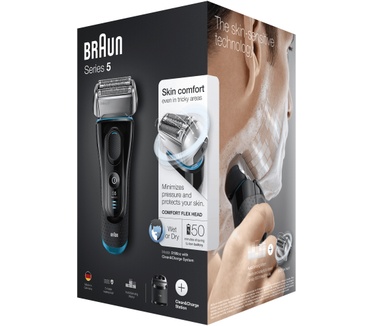 Braun Series5 5190cc Elektrisch Scheerapparaat Man, Clean&Charge, Nat En Droog Scheerapparaat
