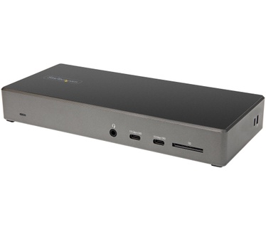 Startech.com USB C Dock - Triple 4K Monitor USB Type-C Docking Station - 100W Power Delivery - DP 1.4 Alt Mode & DSC, 2x DisplayPort 1.4/HDMI 2.0 - 6xUSB (2x 10Gbps) - Windows/Chrome