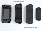 Prototypes en details van Smach Z-handheldconsole
