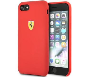 Ferrari SF Silicone Hard Case - Apple iPhone 7/8/SE (2020) - Rood  Rood