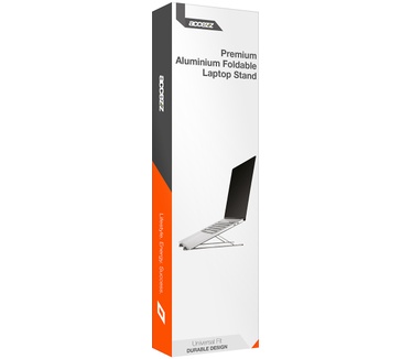 Accezz Laptop houder - Laptop standaard - Verstelbaar en opvouwbaar - Premium - Aluminium - Grijs