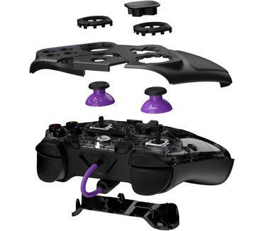 Turtle Beach Victrix Gambit Prime bedrade gamecontroller voor XBOX & PC - Grijs, XBOX Series X|S, XBOX One, 12 verwisselbare delen, 4 toewijsbare knoppen, 5-traps ‘clutch’-hairtriggers, audiocontrole