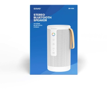 Savio BS-032 portable bluetooth wireless speaker 10W white