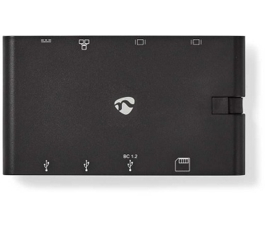 Nedis Dockingstation | USB-C | 2x USB-C / 2x USB 3.0 / VGA / HDMI / kaartlezer / Gigabit-Ethernet