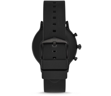Fossil Gen 5 The Carlyle HR Black Silicone Zwart (Zwart)