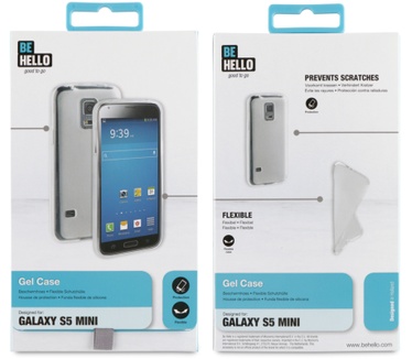 BeHello Samsung Galaxy S5 Mini Gel Case Transparent