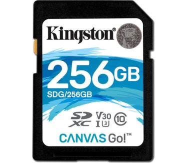 Kingston Canvas Go! SDXC 256GB UHS-I U3 V30