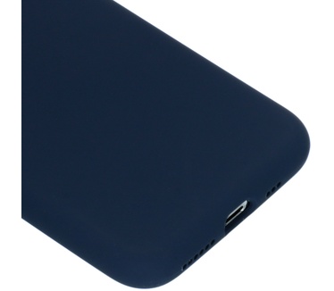 Accezz Liquid Silicone Backcover iPhone Xs / X - Blauw (iPhone Xs, iPhone X) Blauw