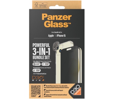 PanzerGlass Privacy 3-in-1-Pack iPhone 2023 6.1