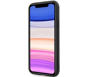Mini Stitched Lines Hard Case - Apple iPhone 11 (6.1") - Zwart  Zwart