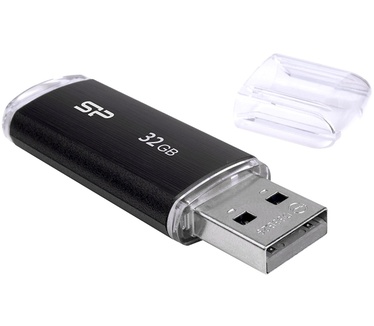 Silicon Power 32GB Ultima U02 USB 2.0 flashdrive Zwart