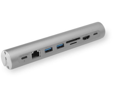 ACT AC8125 Laptopstandaard met afneembaar USB-C docking station
