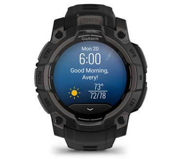 Garmin Instinct 3, 45mm, AMOLED, Zwart (Zwart)