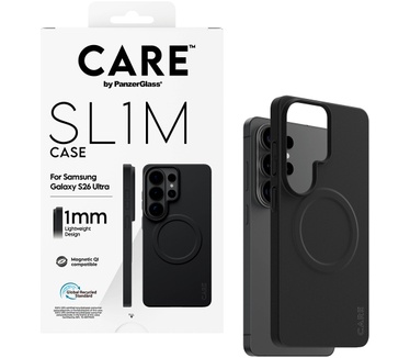PanzerGlass CARE™ by PanzerGlass® SL1M Case Black w. Qi Samsung Galaxy S26 Ultra