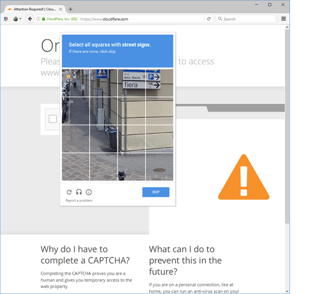 tor captcha