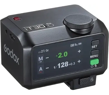 Godox iT30Pro O black - TTL Mini Flash for Oly/Pan black (Bevestigbare flitser, Om Systeem, Panasonic), Flitser, Zwart