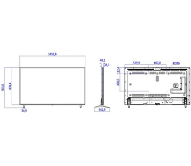 Philips 65HFL2859T Zwart
