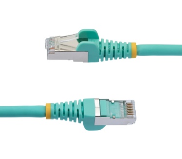 Startech.com 3m CAT6a Ethernet Kabel, Aqua, Low Smoke Zero Halogen (LSZH), 10GbE 500MHz 100W PoE++ Snagless RJ-45 S/FTP Netwerk Patch Kabel met Trekontlasting, Fluke Tested/ETL