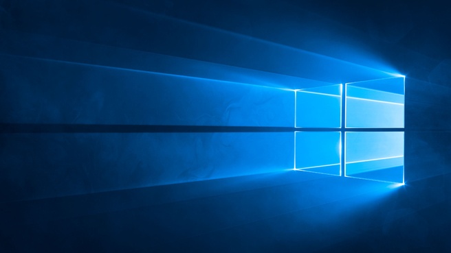Windows 10 wallpaper. Bron: Microsoft