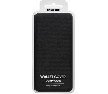 Samsung Galaxy A20e Wallet Cover  Zwart